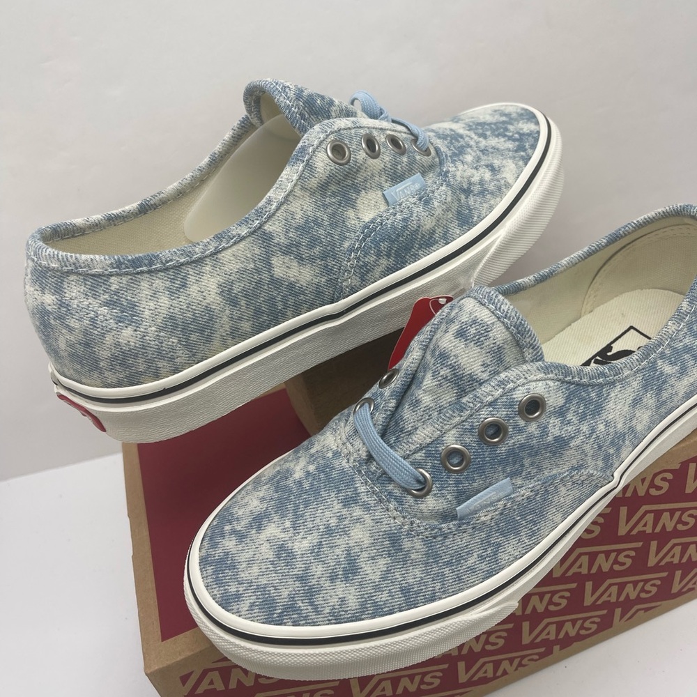 Vans Men’s Authentic (Denimistry) Winter Sky Marshmallow Sneakers
VN0A5HZS9FM - Picture 12 of 16